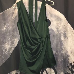 Hunter Green Romper